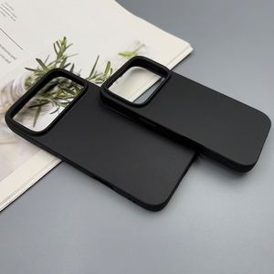 <span class=keywords><strong>Cover</strong></span> protettiva certificata ecologica per <span class=keywords><strong>iPhone</strong></span> 17 <span class=keywords><strong>Pro</strong></span> Max custodia in TPU riciclato nero opaco - Product Image 1