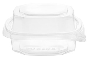 Tamper Evident Eco Clamshell Container 6x6 pour Sandwiches Salades et plus de matériaux recyclés à usage industriel alimentaire - Product Image 3