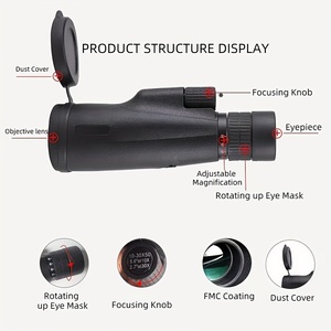 10-30X50 Zoom Telescopio monocular Aumento máximo 30x Potente monocular Senderismo Caza Camping Visión de larga distancia - Product Image 6