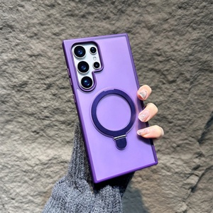 เคสโทรศัพท์แบบแม่เหล็กพร้อมที่ชาร์จไร้สาย ป้องกันเลนส์กล้อง สำหรับ Samsung Galaxy S25 Plus S24 Ultra S23 FE S22 - Product Image 5
