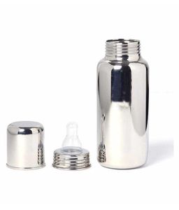 Biberón de acero inoxidable de primera calidad para bebés con pezón anticólico y tapa a prueba de fugas para uso de bebés y bebés - Product Image 2