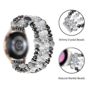 Pulsera con cuentas Compatible con iWatch Series <span class=keywords><strong>SE</strong></span> 6 5 4 3 2 1 38mm 40mm 42mm 44mm Característica transpirable - Product Image 5