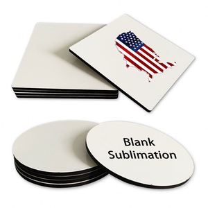 US Warehouse Free Shipping Square <b>Coaster</b> Sublimation Blank Heat Transfer Cup <b>Coasters</b> Unglazed <b>Ceramic</b> White Tiles for Painting - Product Image 1