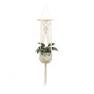 <span class=keywords><strong>Pot</strong></span> <span class=keywords><strong>de</strong></span> <span class=keywords><strong>fleur</strong></span> mural en <span class=keywords><strong>corde</strong></span> tissée pour jardin intérieur, cintre suspendu pour plantes, panier suspendu en coton - Product Image 5