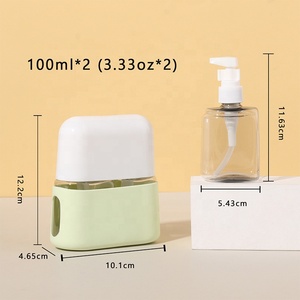 Kit d'emballage de shampoing de luxe réutilisable avec tube distributeur portable d'<span class=keywords><strong>avion</strong></span> Kit de voyage ensemble bouteilles capsule pour cosmétiques - Product Image 6