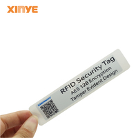 Étiquettes RFID NFC UHF mini personnalisées à bas prix pour la sécurité des actifs, avec code QR et code-barres, en papier, étanches, portée de lecture 1-8m