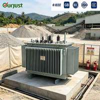 Transformateur de distribution immergé dans l'huile 11/0,4 kV, monté sur socle, pour postes de transformation et applications industrielles