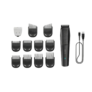 Regolabarba e Tagliacapelli Multilunghezza con 11 Pettini Guida, Trimmer Elettrico per <span class=keywords><strong>la</strong></span> Cura Quotidiana di Capelli e <span class=keywords><strong>Barba</strong></span> da Uomo - Product Image 1