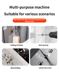 Cordless Impact <b>Drill</b> Li-ion Battery Variable Speed OEM Rechargeable Multi-Function 10mm Electric Screwdriver Industrial Grade - Product Image 4