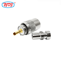 Factory UHF PL-259 PL259 Plug Male Twist-on Type Connector for RG8 LMR400 RG213 RG214 H-1000 Cable RF Coaxial Connectors