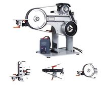 Lijadora de Banda Profesional JLD, Banda de 2x72 Pulgadas, Motor de 1500W/2.2KW VFD, 2 Juegos de Kits de Lijado, 3 Métodos, 110V, 1 Año de Garantía