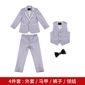 Costume <span class=keywords><strong>pour</strong></span> enfants version coréenne de la robe de gentleman trois pièces garçon fleur enfant <span class=keywords><strong>mariage</strong></span> présider photographie costume f - Product Image 6