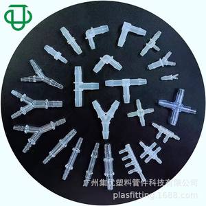 High Quality New PP Plastic Equal Diameter Two-Way Straight <b>Silicone</b> Barbed Soft Water Gas Pipe Connector Other Connectors - Product Image 1