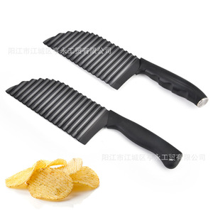 Wavy Potato Knife Stainless Steel French Fry Slicer Vegetable Cutter Easy To Clean Hand Wash Only Yangjiang Made - Product Image 4