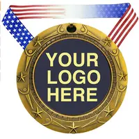 2022 Nieuwe Medailles En Trofeeën Met Lint Sport Medaille Blank Award Run Ras Metalen Goud Zilver Brons Custom Medailles