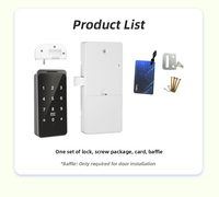 Serrure Intelligente de Cabinet Pas Chère, Combinaison, Mot de Passe, Carte RFID, Sans Clé, Mode Public, Logo Gratuit, Serrure Intelligente pour Cabinet, Serrure de Porte d'Armoire