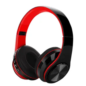 Cuffie da Gaming Wireless pieghevoli per auricolari On-ear e Over-ear silenziose cuffie da discoteca Hifi con Slot per schede di memoria <span class=keywords><strong>Sim</strong></span> SD - Product Image 1
