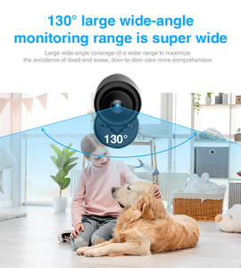C1 كاميرا أمن منزلي واي فاي للرؤية الليلية إنذار دفع كشف الحركة لاسلكية زاوية واسعة HD كاميرا أمن الفيديو Ip - Product Image 5