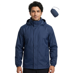 Mesh Lining Waterproof Plus Zip Up Clothes Windbreaker <b>Jacket</b> For <b>Men</b> Fashion Wholesale Water Repellent Outerwear Summer <b>Jackets</b> - Product Image 1