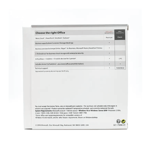 กล่อง<span class=keywords><strong>2019</strong></span> <span class=keywords><strong>MS</strong></span> <span class=keywords><strong>Office</strong></span> Pro PLUS พร้อมใบอนุญาตดีวีดีระบบปฏิบัติการระดับองค์กรจากอเมริกามีสินค้าในสต็อก - Product Image 5