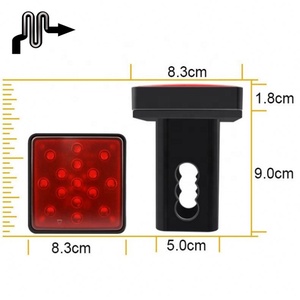 Luz Trasera LED Universal para Automóvil, Luz de Freno Roja, Lámpara de Marcha para Remolque, Camión, Camioneta con Cubierta de Receptor de Enganche, 12/15 LED - Product Image 4
