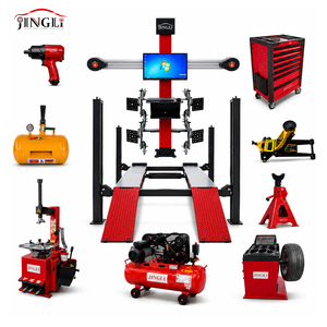 Ensemble complet de 5T : Pont élévateur 4 poteaux, alignement 3D des roues, démonte-pneus, équilibreuse de roues - Offre Spéciale sur l'équipement d'alignement des roues - Product Image 1