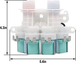 <span class=keywords><strong>DR</strong></span> Waschmaschinen-Wasserzulaufventil aus ABS-Material für Zertifizierte 220V 1 Jahr Garantie für Maytag & Whirlpool Waschmaschinen - Product Image 2
