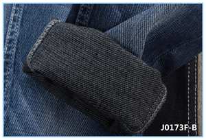 Tejidos de mezclilla elásticos de algodón suave de tejido especial trasero de colores materiales de jeans - Product Image 3