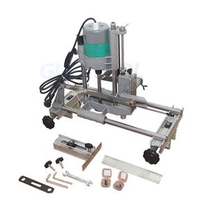 Máquina portátil para abrir agujeros de cerraduras en puertas de madera, máquina de mortajar puertas de madera, máquina de espigar, taladro manual para mortajar, abridor de agujeros 220V - Product Image 5