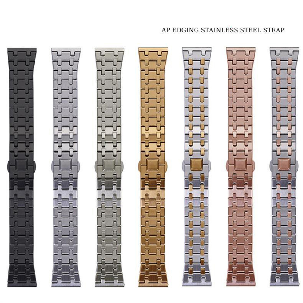 High Quality 22mm AP Edging Stainless Steel Watch Straps Replacement Wrist Watch Band for Samsung Huawei Garmin Smartwatches