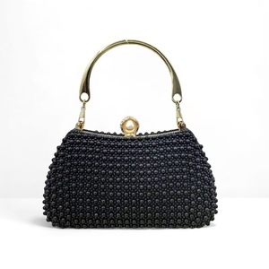 Bolso de Mano y Cartera de Lujo para Mujer Joven, Diseño Elegante con Cuentas, Cierre Magnético, Ecológico, de Poliéster - Product Image 1