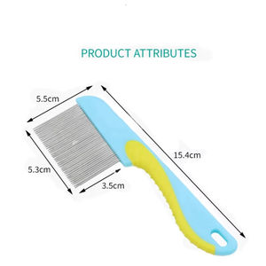 Wholesale Eco-Friendly Stainless Steel Pet <b>Comb</b> for <b>Flea</b> Lice and Egg Removal Knot Hair Fashion Seahorse Design - Product Image 3