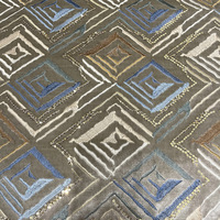 Tissu Velours de Canapé Brodé de Style Marocain Luxueux d'Usine Professionnelle avec Plus de Motifs