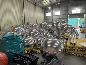 Trang Trí Kim Loại Bóng Inflatable Gương Bóng Bóng Bóng Lớn Sáng Bóng Bơm Hơi Khổng Lồ Bóng - Product Image 3