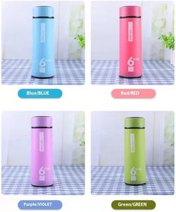 Hot Selling Classic 450ml Portable Eco-Friendly Glass Water <b>Bottle</b> with 2 Cups for Business Events Gift and Custom Logo - Product Image 6