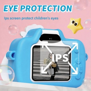 מצלמת ילדים מצוירת DLC 1080P וידאו 8X זום מסך IPS כיסוי סיליקון מצויר מצלמה כפולה לתלמידים משחקי פאזל מובנים - Product Image 5