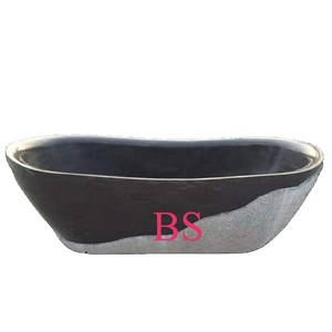 Baignoire de salle de bain design populaire hôtel pierre de luxe baignoire en marbre rouge naturel sculpture - Product Image 6