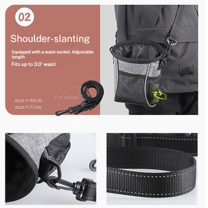 Zaino portatile cibo per cani da esterno per animali domestici Oxford materiale per la veglia borsa per animali domestici con <span class=keywords><strong>marsupio</strong></span> - Product Image 6