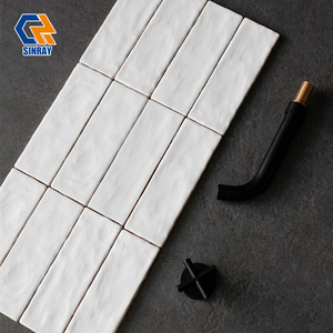 Collection AmberGlaze, carreaux de porcelaine artisanaux, zellige, décoration murale intérieure, blanc, noir, bleu <span class=keywords><strong>marocain</strong></span>, couleurs personnalisées - Product Image 5
