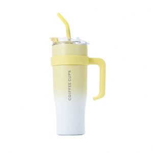 Custom 40oz Stainless Steel <b>Large</b> Capacity Water Cup Portable Car Water Cup Portable Men's and Women's Straw Thermos Cup - Product Image 3
