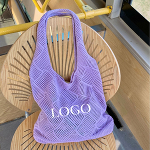 Tùy Chỉnh Dệt Kim Của Phụ Nữ Túi Retro Hollow Dệt Tote Đơn Giản Vai Bãi Biển Túi Xách Thời Trang Tote Túi - Product Image 2