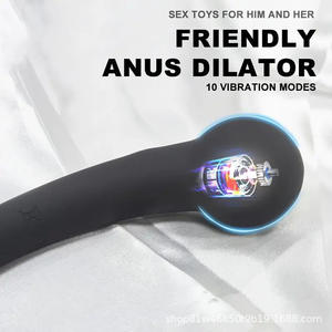 Prix d'usine – Plug anal double tête en silicone, masseur de prostate, dilatateur, perles anales pour couples - Product Image 3