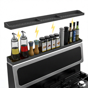 High Quality Heat Resistant Non-Stick Dishwasher Safe 17-Piece Magnetic Silicone <b>Stove</b> Top Shelf 30" Kitchen Organization - Product Image 1
