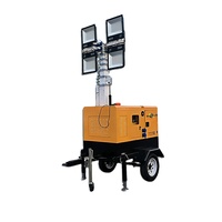 OEM Anpassbarer Geräuscharmer Diesel-Generator-Lichtturm mit 5m/10m Höhenoptionen 8KW Leistung für Nachtbaubeleuchtung