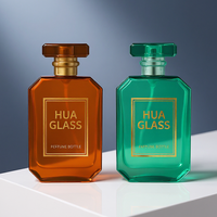 Flacons de parfum en verre vides de forme élégante et spéciale, 30 ml, 50 ml, 100 ml, avec pompe vaporisateur de luxe