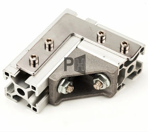 Placa de Junta en T Conector L Conexión de perfil de aluminio Soporte de junta de esquina en forma de placa duradera para perfil 2020/3030/4040 - Product Image 6