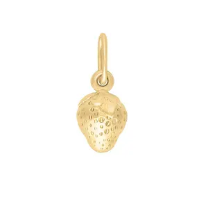 Gemnel 925 silver 18k gold fashion charm fruit strawberry pendant necklace women