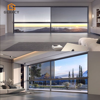 Ventana Corredera Vertical de Aluminio para Exteriores, Impermeable, con Certificación NFRC AS2047, con Mosquitera Integrada