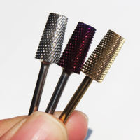 Nouvelle fraise à ongles 2026 pour manucure professionnelle, grande fraise lisse violette F-5XC en carbure de tungstène