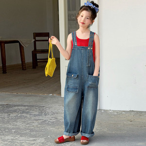 <span class=keywords><strong>Tuta</strong></span> in denim con tasche per ragazza adolescente, collezione Estate 2026 - Product Image 1